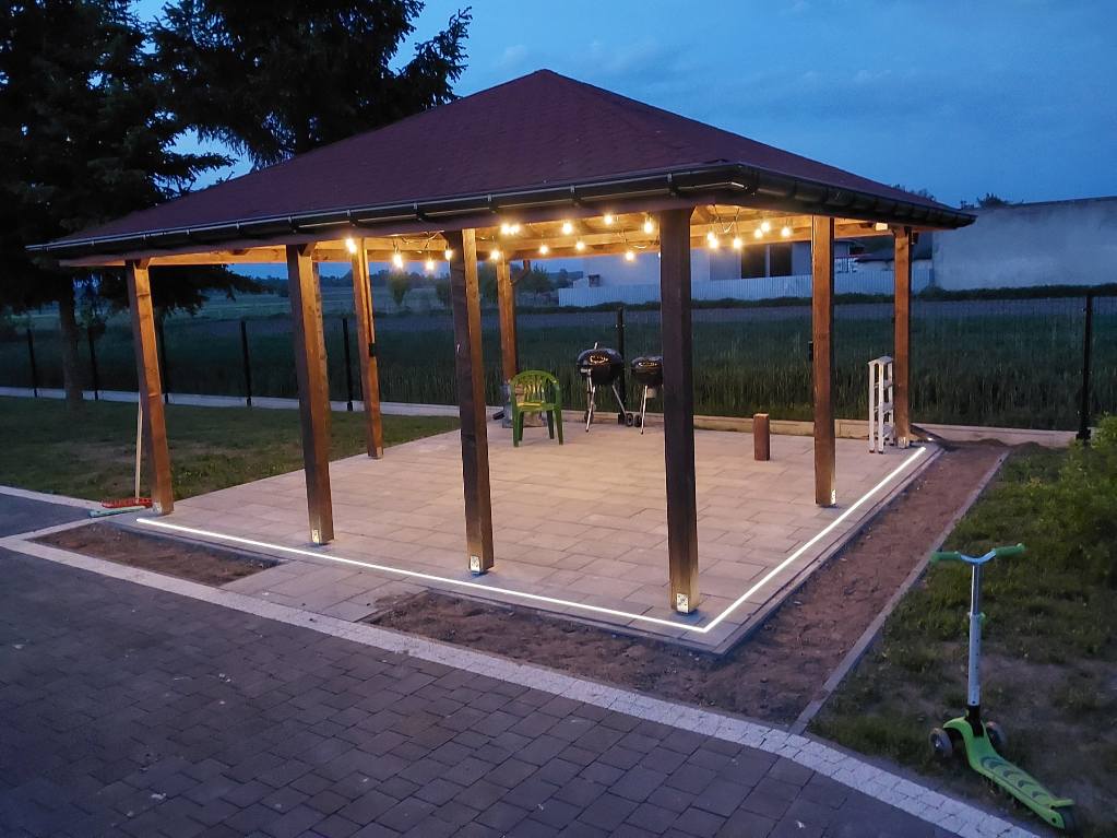 Electrician is working